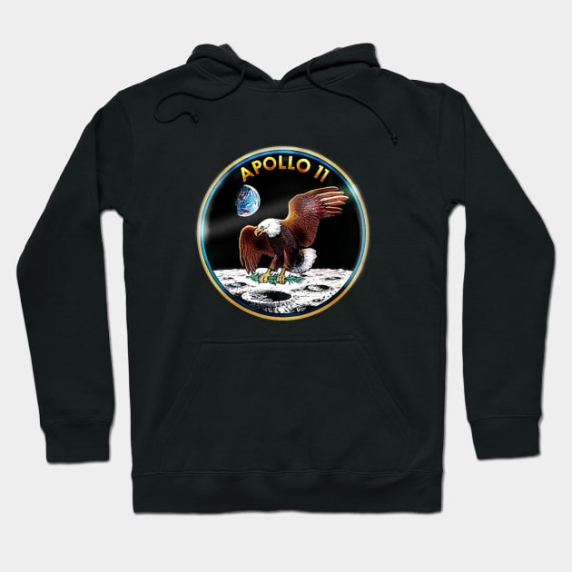 apollo 11 mission art work Hoodie by WarDaddy